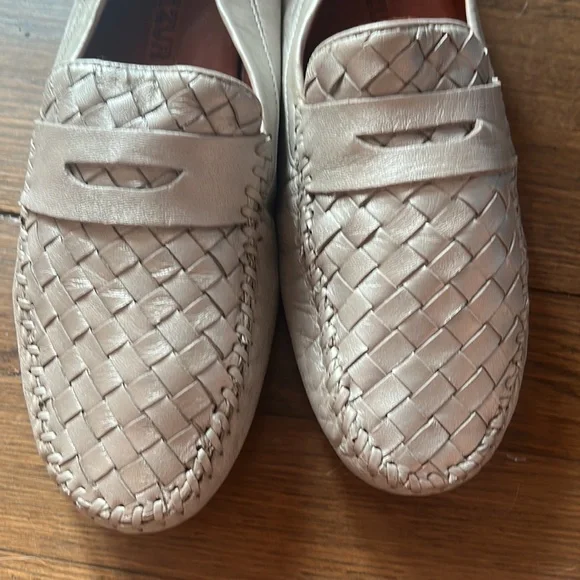 Robert  Zur Metallic Driving Loafers Size 10 - Picture 3 of 6